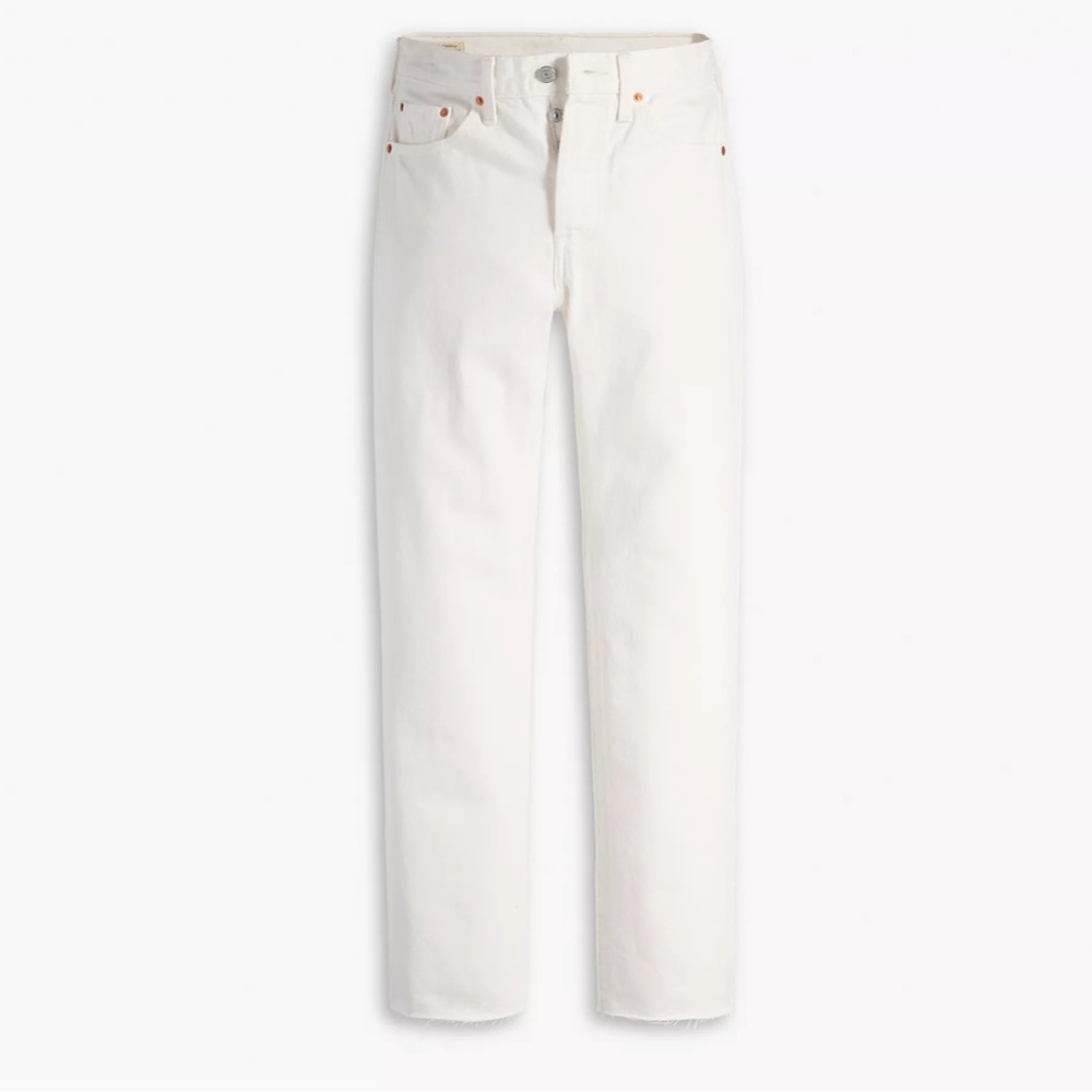 Never Worn Levi’s Premium 501 Skinny Leg White Jeans